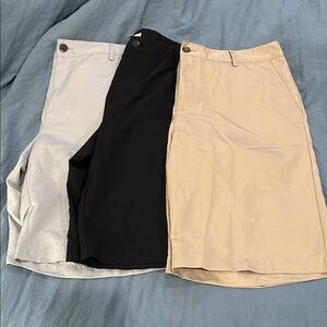 Adidas Men's Shorts (3) in Black, Gray, and Khaki